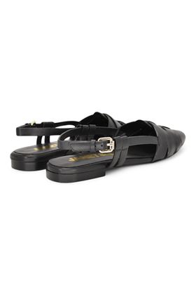 Slingback donna in pelle colore nero. JANET & JANET | 301-NERO